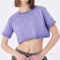 Nuevo deseo puro dulce fría sexy navel camiseta